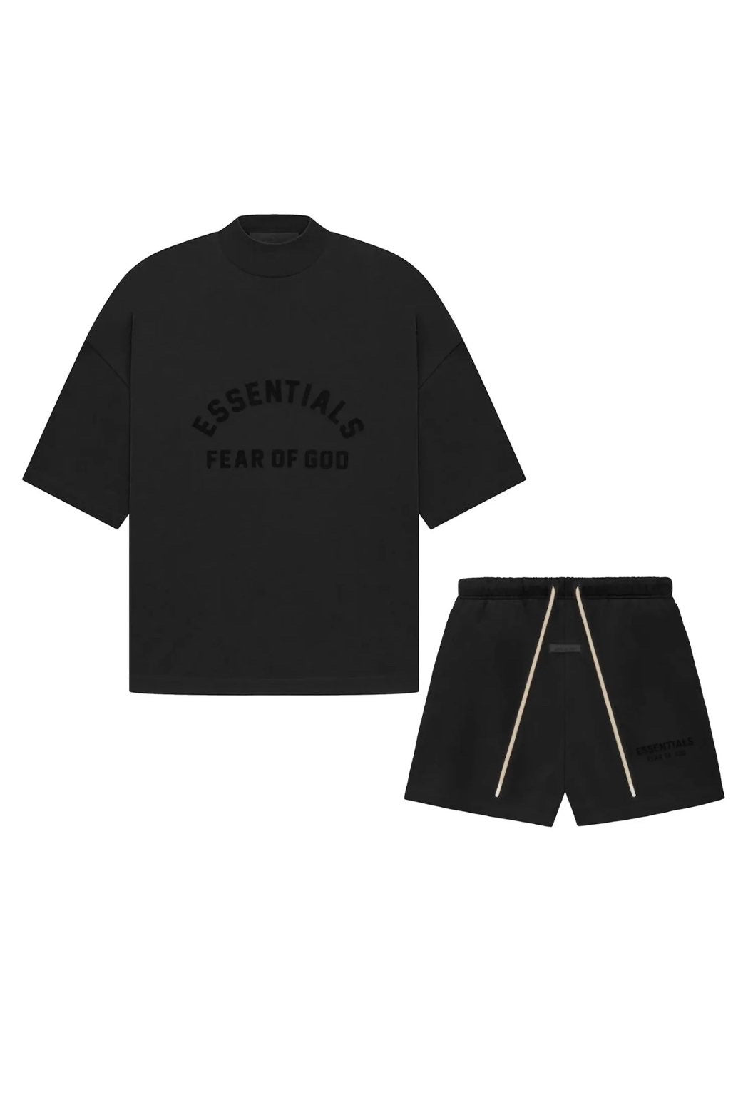 Black Essentials short set