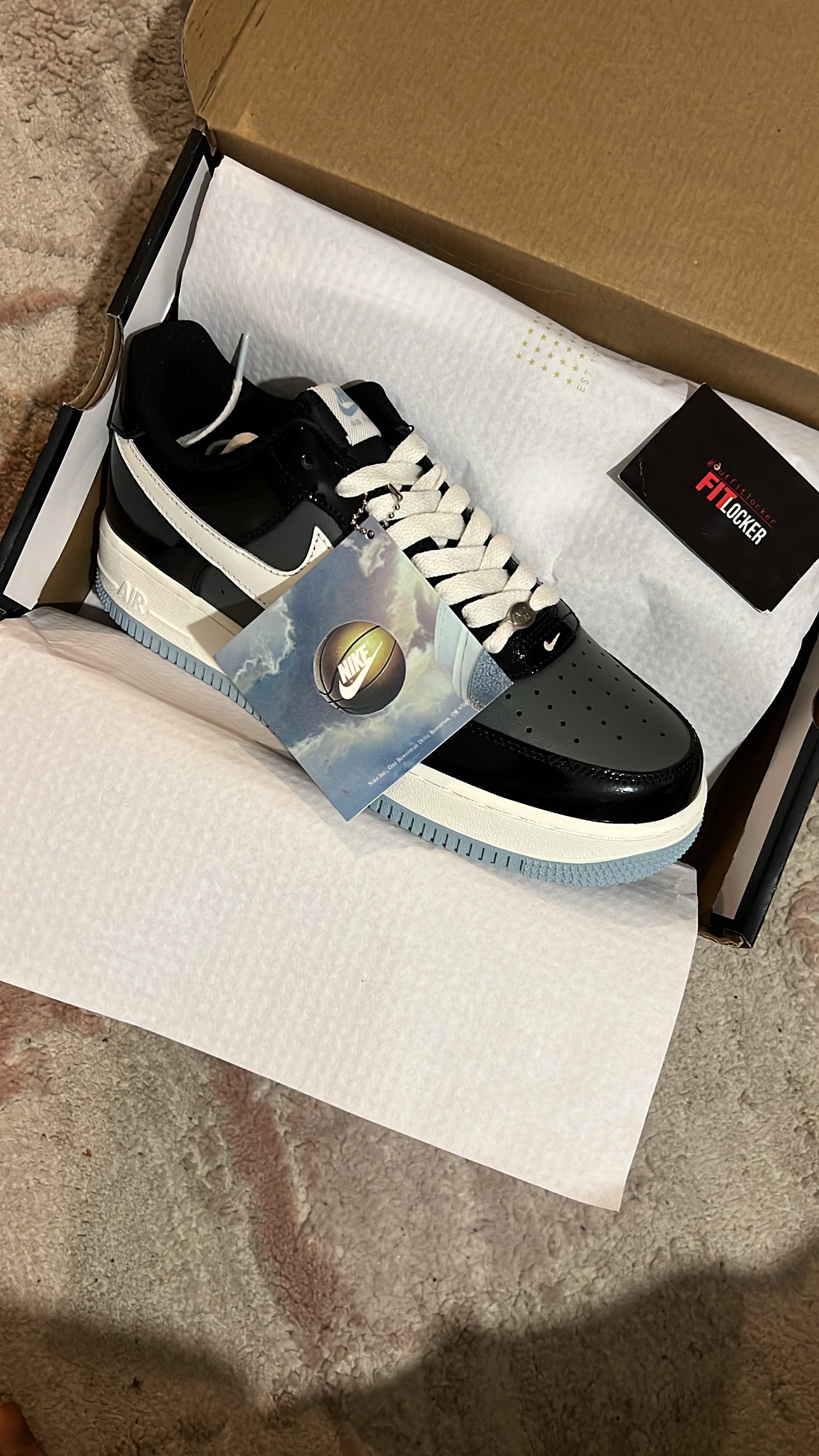 AF1 'Black Iron Grey Patent